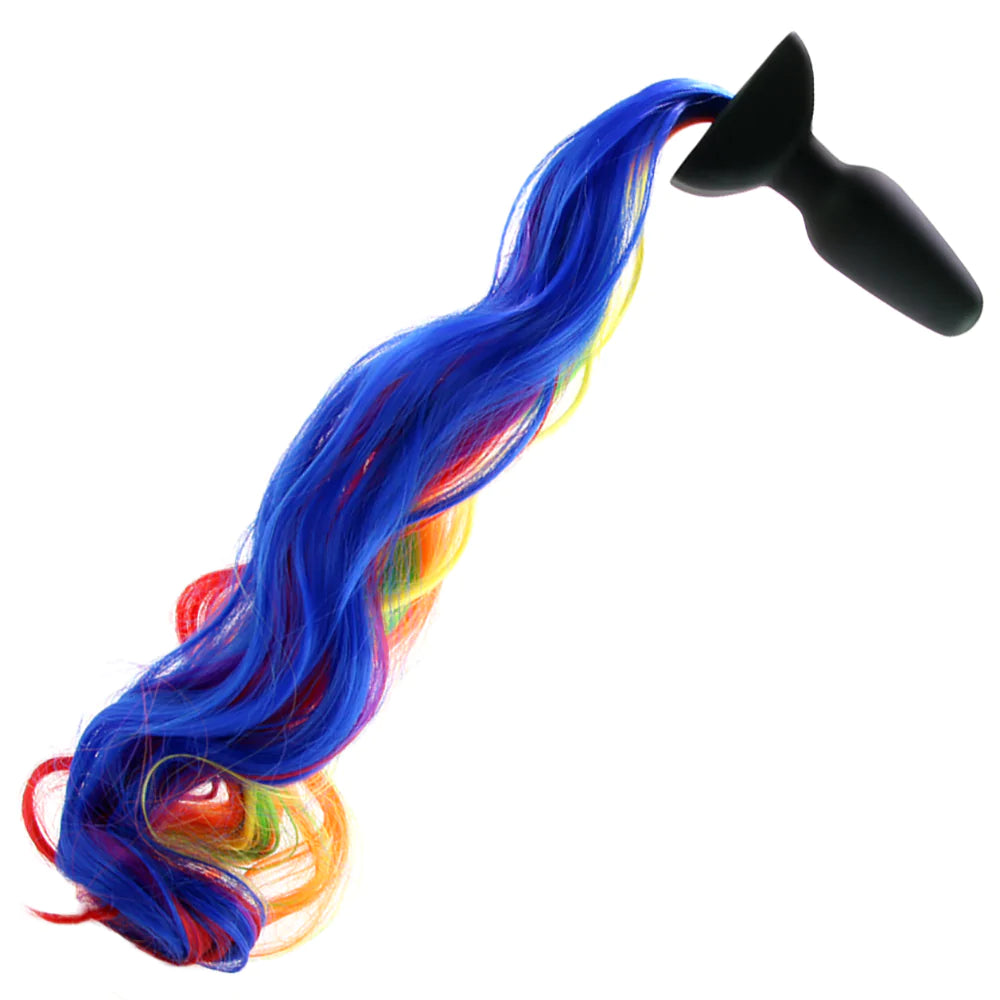 Tailz Rainbow Pony Remote Vibe Anal Plug