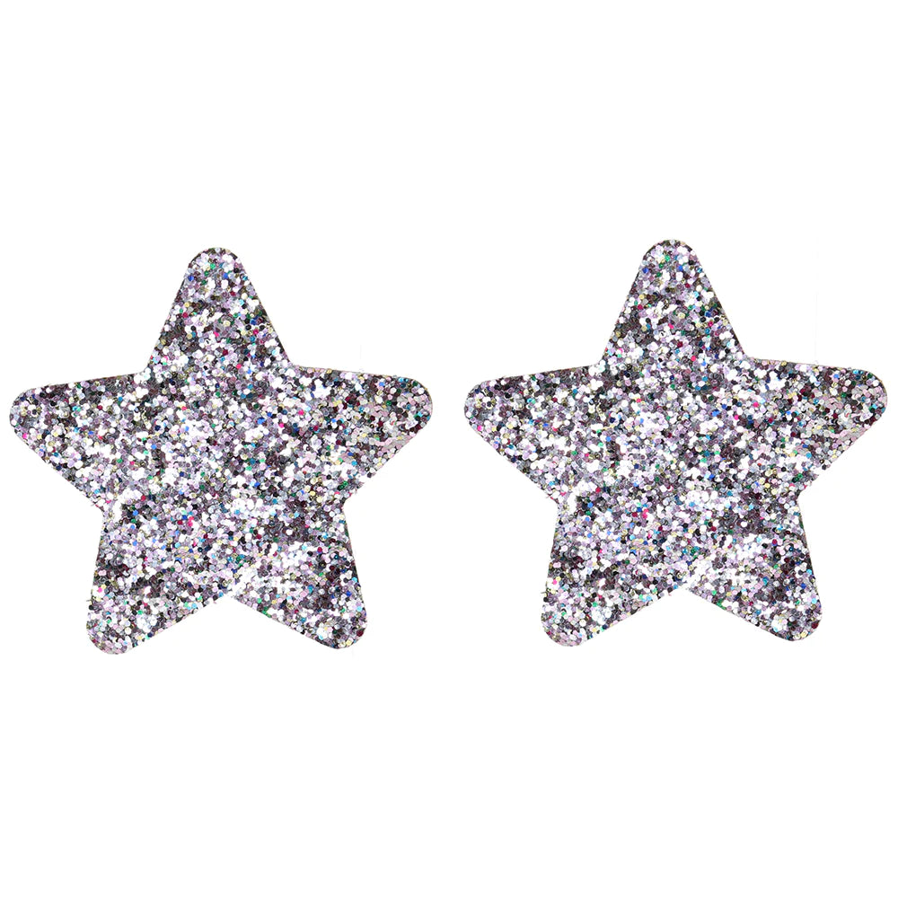 Pride and Rainbow Glitter Stars Nipple Pasties