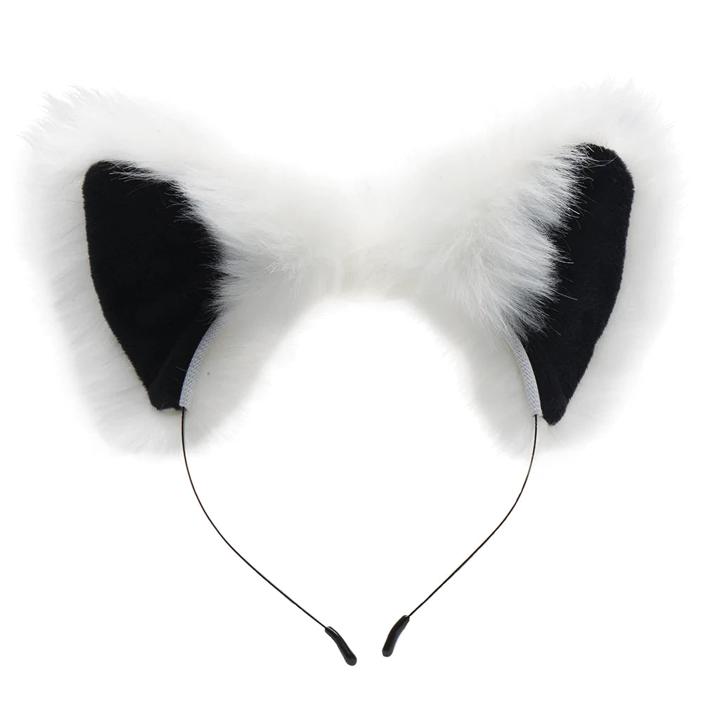 Tailz White Anal Plug & Ears Set