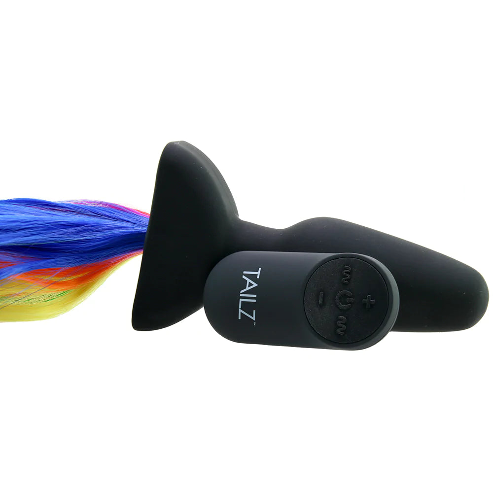 Tailz Rainbow Pony Remote Vibe Anal Plug