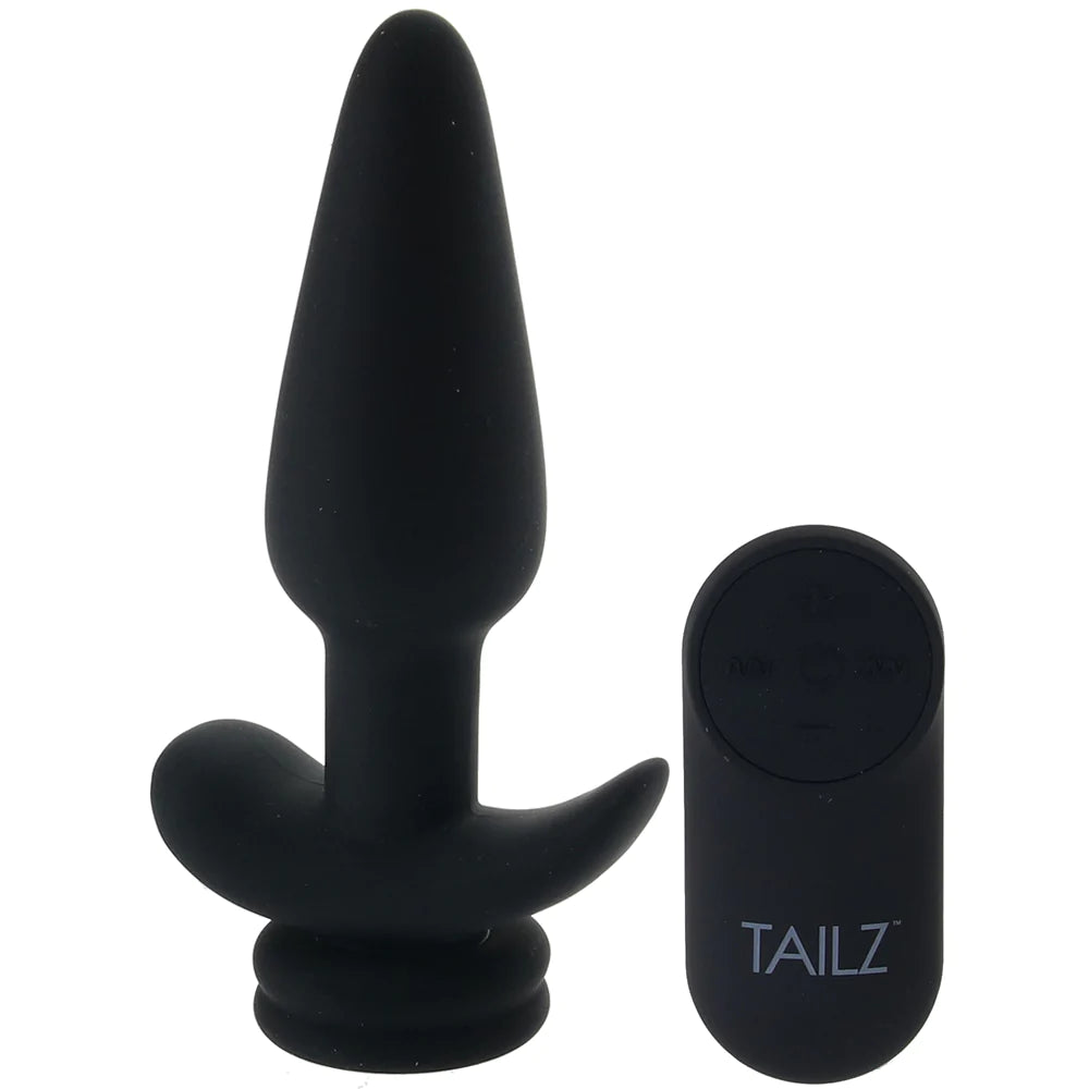 Tailz Snap-On Anal Remote Vibe and 3 Interchangeable Tails Set