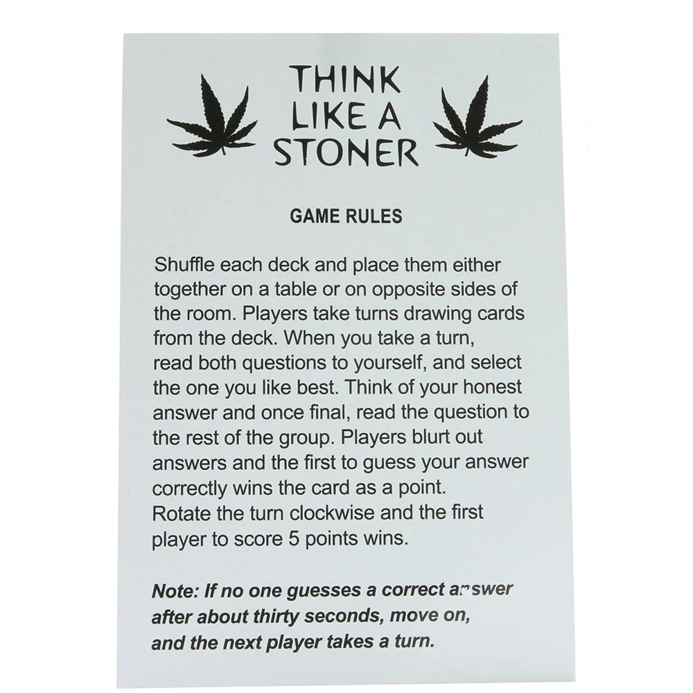 Think Like a Stoner Card Game