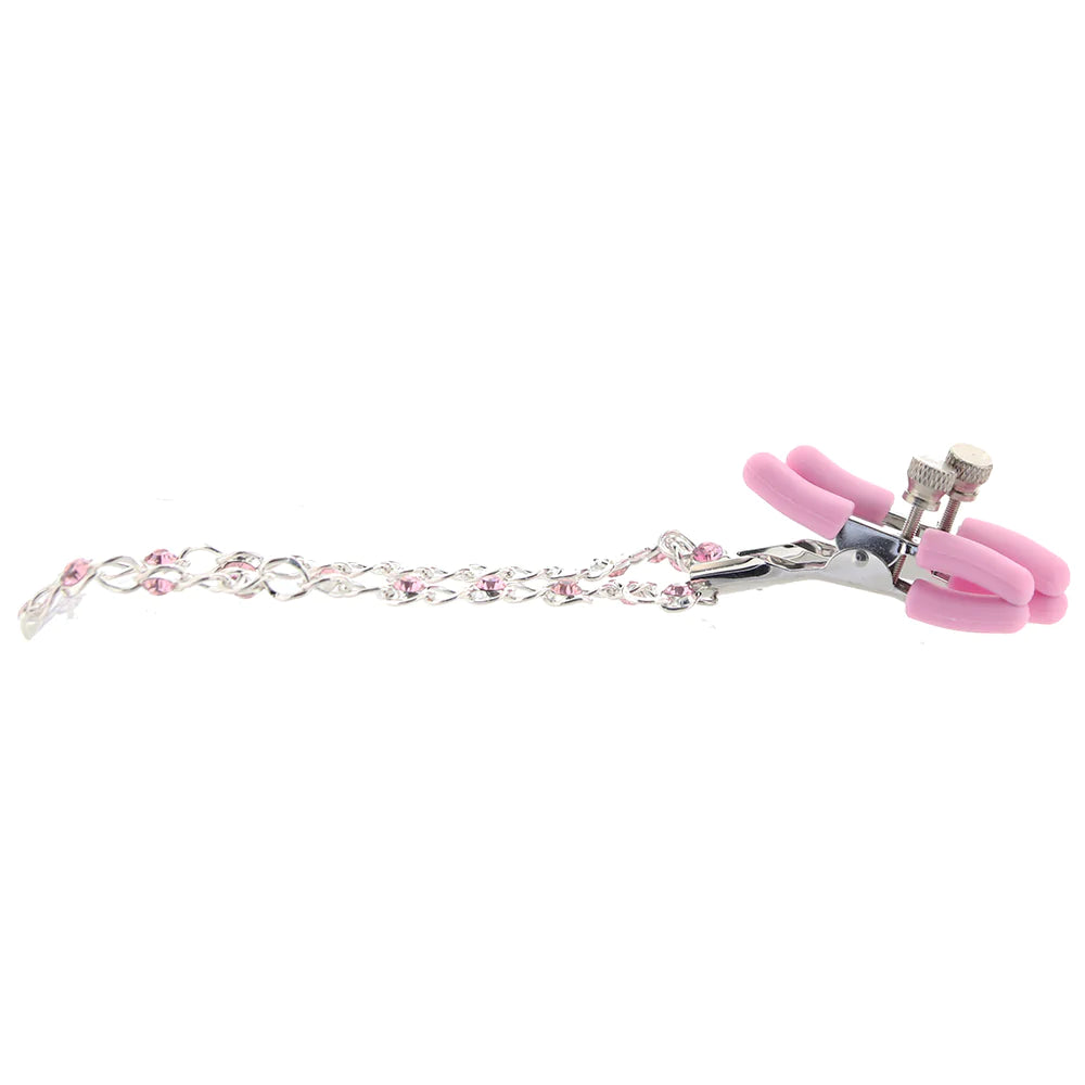 Crystal Chain Nipple Clamps