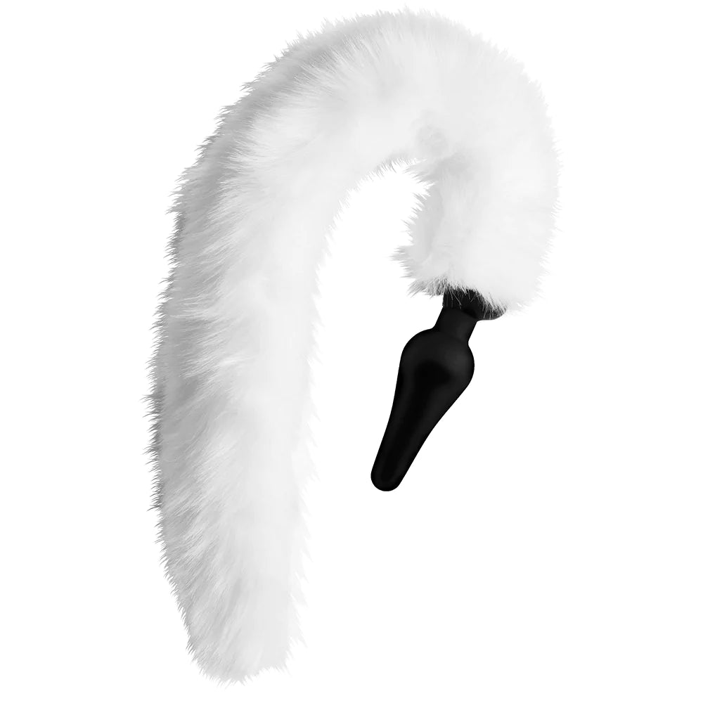 Tailz White Anal Plug & Ears Set