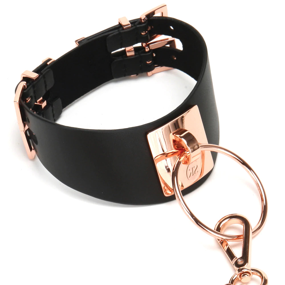 Secret Kisses Rose Gold Collar and Leash