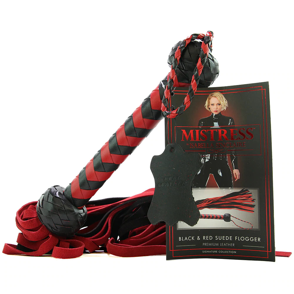 Black & Red Suede Flogger