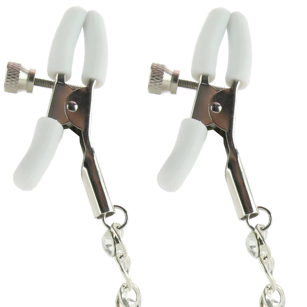 Crystal Chain Nipple Clamps